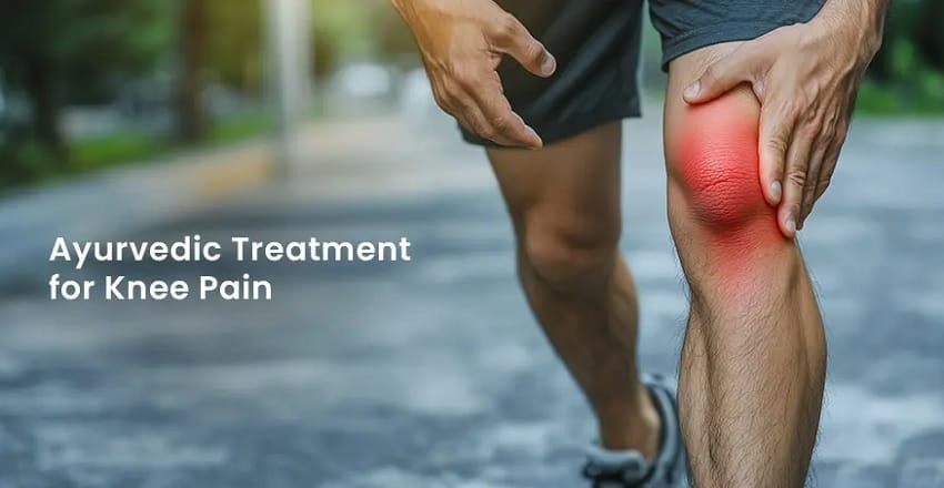 Ayurvedic oil massage for knee pain relief